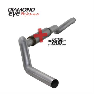 Diamond Eye Performance - Diamond Eye K5126A-RP 5" Cat-Back No Muffler Exhaust Single Aluminized
