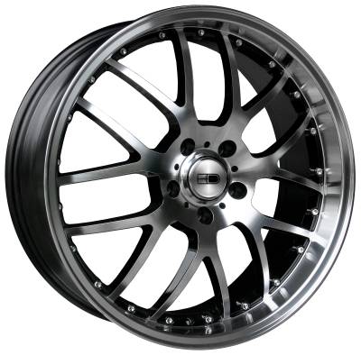 HD Wheels - HD Wheels MS20802235BK MSR 20x8 5x112 35mm Gloss Black/Machined