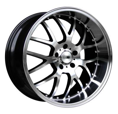 HD Wheels - HD Wheels MSR 20x10 5x120 20mm Gloss Black/Machined MS20102120BK