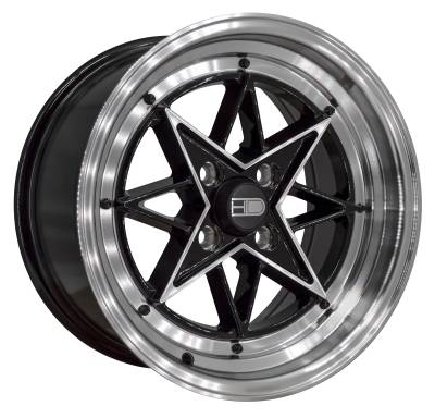 HD Wheels - HD Wheels RS-L 15x8 4x100 25mm Gloss Black/Machined RL15801025BMP