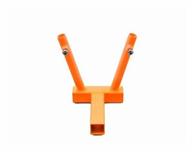 Steinjager - Steinjager Hitch Mount Dual Flag Holder-Orange for Wrangler TJ J0050113
