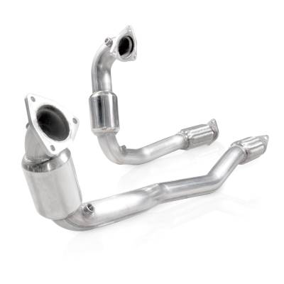 Stainless Works - Stainless Works TA10ECODPCAT 2010-14 Taurus SHO Downpipe Catted