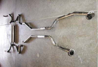 Stainless Works - Stainless Works CA6914S Camaro 1969 Exhaust BB SS Exhaust System