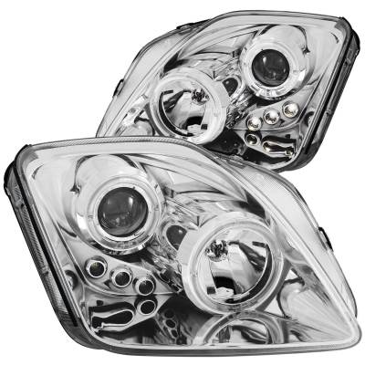Anzo USA - Anzo USA Projector Headlight Set w/CCFL Halo Chrome Honda Prelude 121342