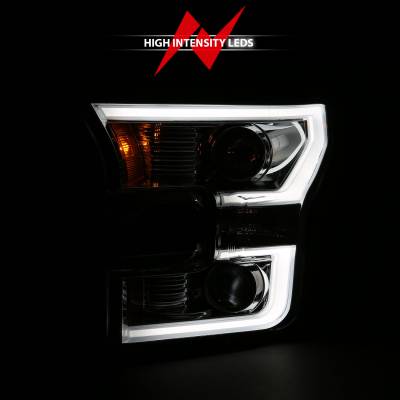 Anzo USA - Anzo USA Switchback Style Projector Headlight Set Chrome Ford F150 111358