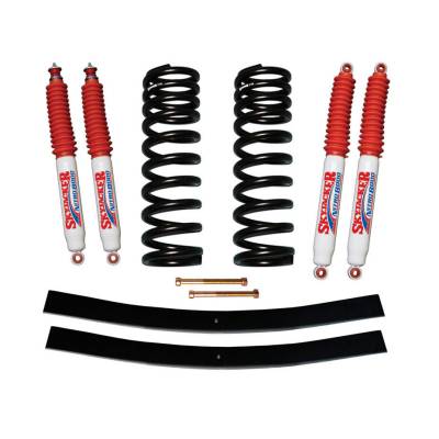 Skyjacker - Skyjacker 172EBK-N 1.5-2" Coil Spring/Add-A-Leaf Lift w/Shocks for 75-77 Bronco