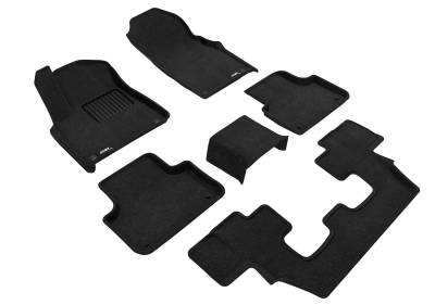 3D MAXpider - 3D MAXpider L1AD04104709 ELEGANT Floor Mat for 17-23 Q7 Q8 RS Q8 SQ7 SQ8