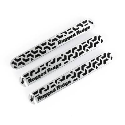 Rugged Ridge - Rugged Ridge 13311.52 Elite Door Handle Inserts Contrast Tread 07-18 Wrangler JK