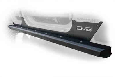 DV8 Offroad - DV8 Offroad SRSOTB-13 Rock Sliders w/Rock Skins for 07-18 Jeep Wrangler JK 4DR