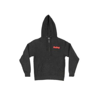 Holley - Holley 10433-MDHOL Zip-Up Hoodie Medium Charcoal