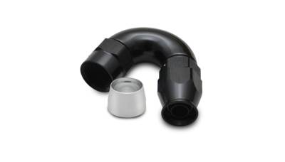 Vibrant Performance - Vibrant 28504 150-DEG High Flow Hose End Fitting for PTFE Lined Hose -4AN