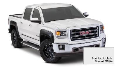 Bushwacker - Bushwacker 40927-14 Pocket Style Fender Flares Summit White Smooth 4Pc