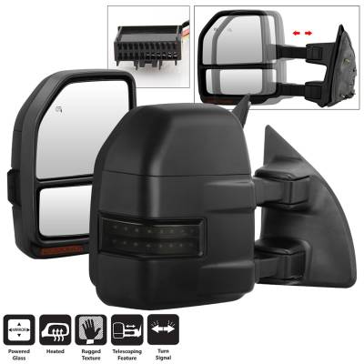 Spyder Auto - Spyder Auto 9943126 Power Heated Mirror Sequential LED Signal