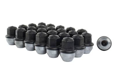 Ford Performance Parts - Ford Perf. M-1012K-F15B Wheel Black Lug Nut Vehicle Kit M14 x 1.5 Thread 24Pc