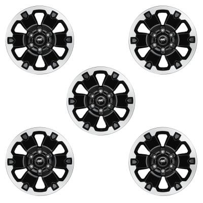 Ford Performance Parts - Ford Performance M-1007K-BB5 18" Black w/Machined Face Wheel Kit 21-24 Bronco