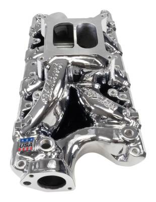 Edelbrock - Edelbrock 7521-CP RPM Air-Gap Intake Manifold Chrome Plasma Finish