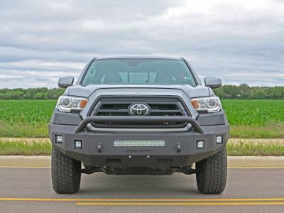 Steelcraft - Steelcraft 71-13420HP Black Fortis Front Bumper for 16-23 Toyota Tacoma