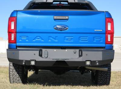 Steelcraft - Steelcraft 76-21340 Black Fortis Rear Bumper for 19-23 Ford Ranger