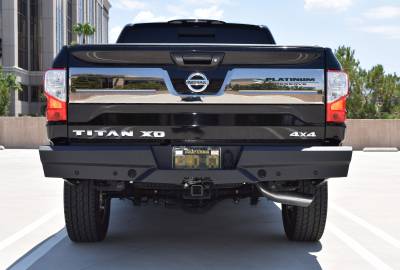 Steelcraft - Steelcraft 65-24080 Black Elevation Rear Bumper for 16-24 Nissan Titan