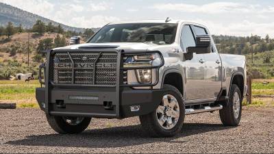 Steelcraft - Steelcraft AL60-10447C Black Front Elevation Bumper 20-23 Silverado 2500/3500