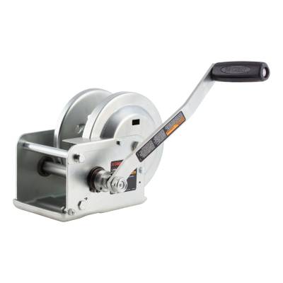 CURT - Hand-Crank Brake Winch 1500 lbs 51 Gear Ratio 10.6" Handle