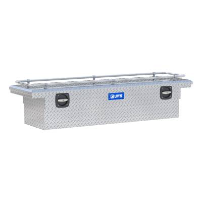 UWS - UWS SL-69-LP-R Bright Aluminum 69" Secure Lock Crossover Tool Box w/Low Pro & Ra
