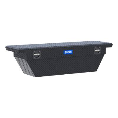 UWS - UWS SLD-69-A-LP-MB Matte Black Aluminum 69" Deep Angled Secure Lock Tool Box w/L