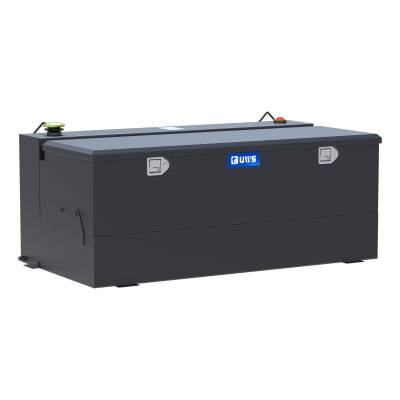 UWS - UWS ST-100-COMBO-MB Matte Black 100-Gallon Steel-Aluminum Combo Transfer Tank
