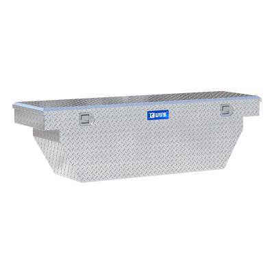 UWS - UWS TBSD-69-A Bright Aluminum 69" Deep Angled Crossover Truck Tool Box