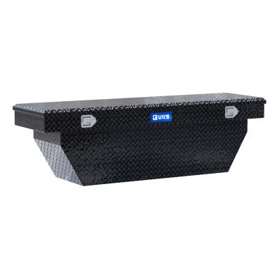 UWS - UWS TBSD-69-A-BLK Gloss Black Aluminum 69" Deep Angled Crossover Truck Tool Box
