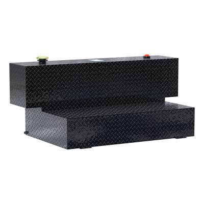 UWS - UWS TT-100HH-B Gloss Black Hammerhead-Style 100-Gallon Aluminum L-Shape Transfer