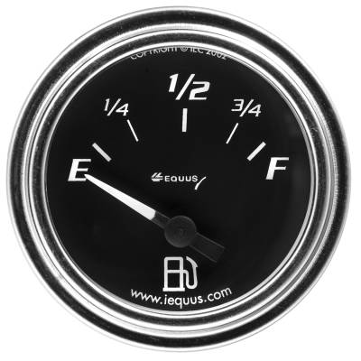 Equus - Equus E7361 Gauge Fuel Level 2" EF 90 Sweep Elec Chrome 7000