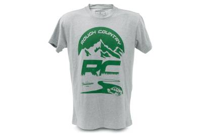 Rough Country Suspension Systems - Rough Country 84093LG T-Shirt RC Mountains Heather Gray LG