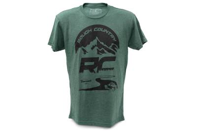 Rough Country Suspension Systems - Rough Country 84094SM T-Shirt RC Mountains Forest Green SM