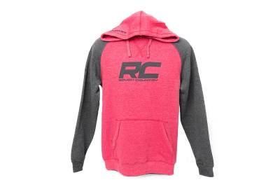Rough Country Suspension Systems - Rough Country 840832X Hoodie Heater Red/Gray 2XL
