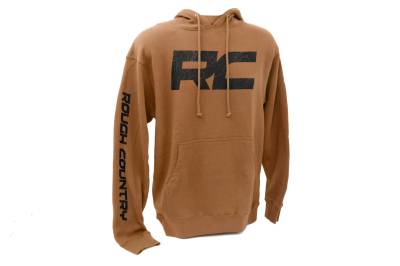 Rough Country Suspension Systems - Rough Country 94095MD RC Hoodie Medium Tan