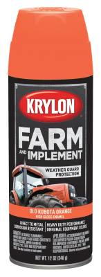 Krylon - Krylon 1946 Farm & Implement Paints 12oz Old Kubota Orange