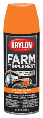 Krylon - Krylon 1954 Farm & Implement Paints 12oz Gloss New Kubota Orange