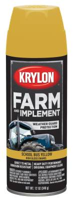 Krylon - Krylon 1957 Farm & Implement Paints 12oz Gloss Transport Yellow