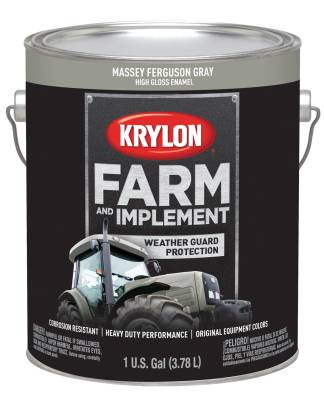 Krylon - Krylon 1969 Farm & Implement Paints 1 Gallon Gloss Massey Ferguson Gray/Silver