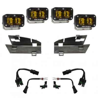 Baja Designs - Baja Designs 448169 Dual S2 SAE Fog Pocket Light Kit for Dodge Ram