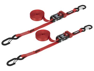 SpeedStrap - SpeedStrap 11503-2 Ratchet 1" x 15' Tie Down w/Snap 'S' Hooks