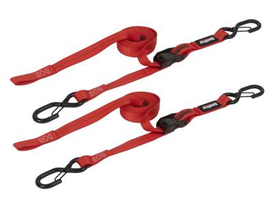 SpeedStrap - SpeedStrap 12103-2 Cam-Lock 1" x 10' Tie Down w/Snap 'S' Hooks