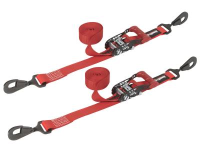 SpeedStrap - SpeedStrap 15213-2 Ratchet 1.5" x 10' Tie Down w/Twisted Snap Hooks
