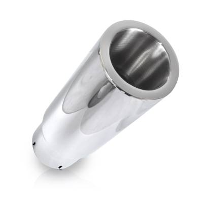 Stainless Works - Stainless Works 796300 D-Wall Straight Cut Exhaust Tip 4" Body 9" L 3" Inlet