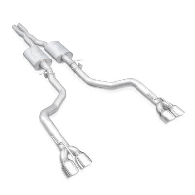 Stainless Works - Stainless Works CHAL16CBR4 Catback Exhaust Redline Edition Quad Tips