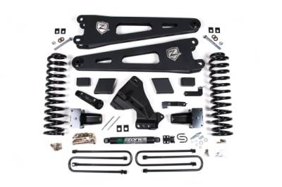 Zone Offroad - Zone Offroad ZONF128 7" Radius Arm Lift Kit 4.5" Rear Lift w/o Shocks