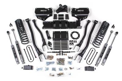 BDS Suspension - BDS Suspension BDS1673FPE 4" 4-Link Lift for 19-24 Ram 3500 Diesel w/Overload
