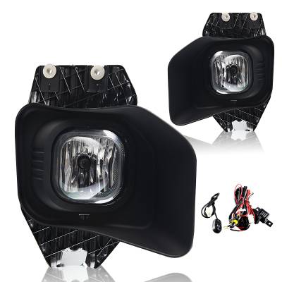 Winjet - Winjet CFWJ-0397-C Clear Fog Lights w/Wiring Kit for 11-15 Ford F250