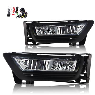 Winjet - Winjet CFWJ-0401-C Clear Fog Lights w/Wiring Kit for 13-14 Honda Accord 4DR